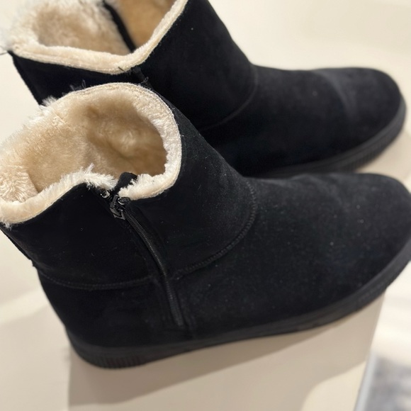 Women’s Fur lined ankle boots size 9 - Picture 5 of 7